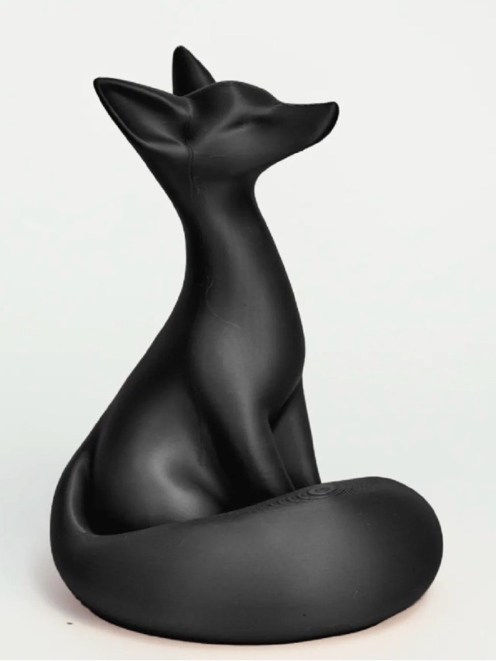 Black Decorative Fox Sculpture - Home Accents